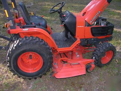 08 kubota B7510 farm tractor w.belly mower