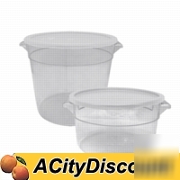 6 commercial polycarbonate food storage containers 18QT