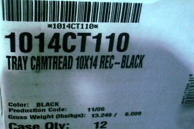 Cambro 10X14 black fiberglass trays