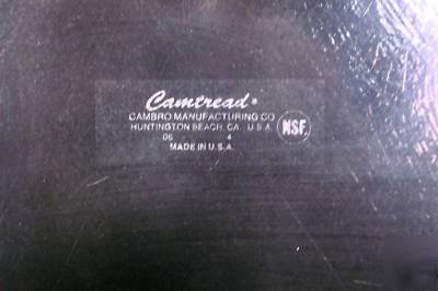 Cambro 10X14 black fiberglass trays