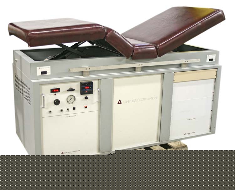 Clini-therm medical patient exam table/bed hyperthermia