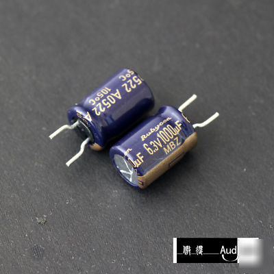 New 170PCS 1000UF 6.3V rubycon mbz pc capacitors 