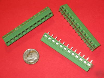 New phoenix 12PIN .2IN pcb 90DEG. terminal block qty-10 