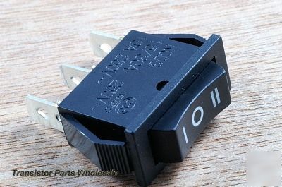 Pkg 6, latching car on-off-on spdt 3P rocker switch