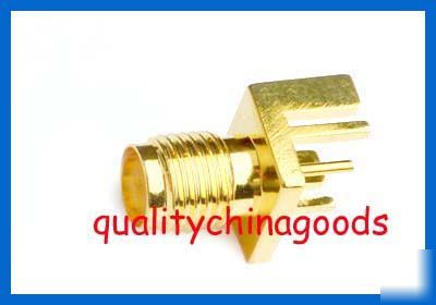 Sma jack pcb end launch mount connector .031