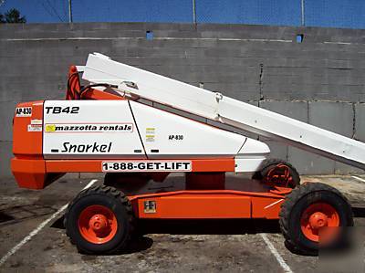 Snorkel TB42 boom lift aerial platform man lift