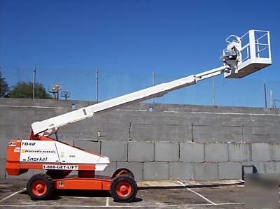 Snorkel TB42 boom lift aerial platform man lift