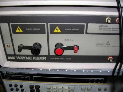 Wayne kerr 3245 with 3220 inductance analyzer and bias