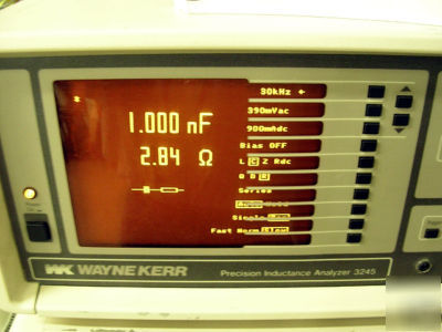 Wayne kerr 3245 with 3220 inductance analyzer and bias