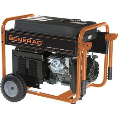 Generator portable - 6,250 watt - 12 hp - 120/240V