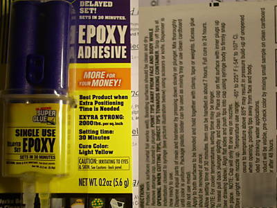 30MIN delay set superglue epoxy adhesive glue 2000PSI