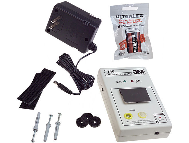 3M 746 ac/battery audible alert wrist strap tester