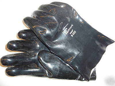 1 dozen mens large black neoprene slip on gloves edmont
