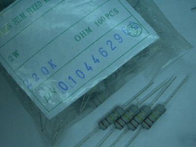 100PCS 82K ohm 2WATT resistor axial lead carbon film