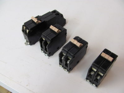 Cutler hammer ch circuit breaker 2-pole lot of 4 