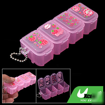 Electronic components kits pink boxes case organizer