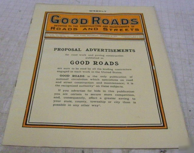 Good roads 1913 construction magazine vol.44, no.17
