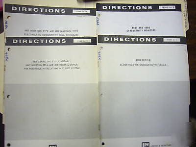 Leeds & northrup 4905, 4806, 4902 instruction manuals