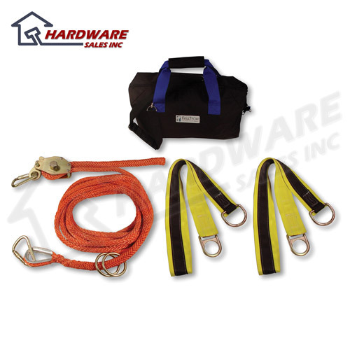 New falltech 60 ft. temporary lifeline safety rope kit 