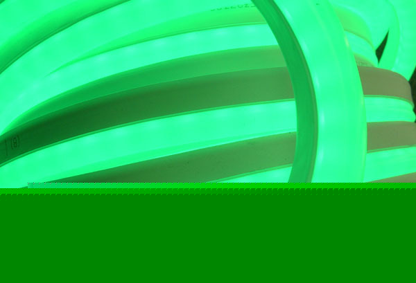 New js led rope light green flex tube ac 110V 50 feet 