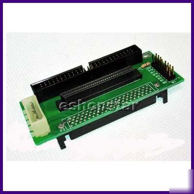 New sca 80 to scsi 68 / 50 pin card converter adapter