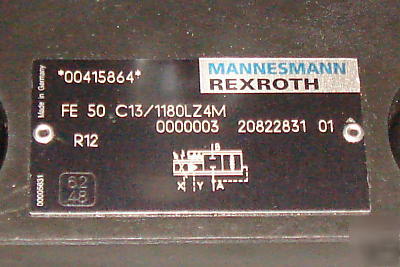 Rexroth proportional valve with electronic driver cards