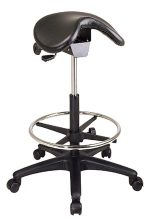 ST205 saddle seat ergonomic drafting bar counter stools
