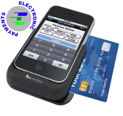 Verifone payware mobile card swiper for iphone 3G & 3GS