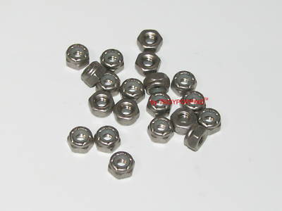20 of stainless steel nylon lock nuts #10-24 cushman