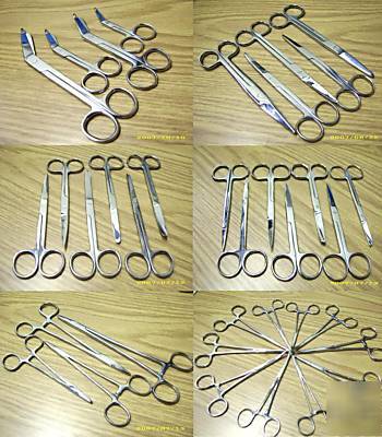36 scissors forceps needle holders surgical dental kit