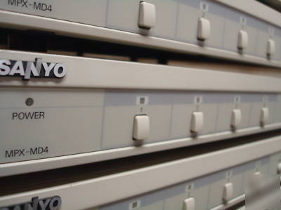 (14) sanyo mpx-MD4 security b/w video multiplexers