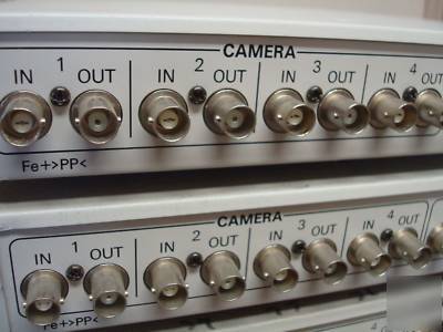 (14) sanyo mpx-MD4 security b/w video multiplexers