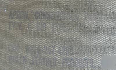 2 vtg industrial canvas bib aprons leather woodworking