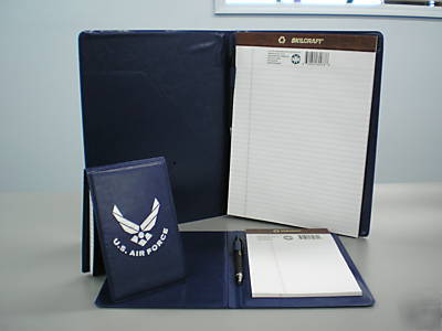 Air force writing portfolio set-letter,memo & pocket sz