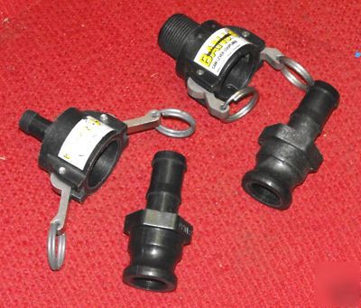 Banjo couplings- two sets of male and female couplings