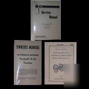 Farmall F14 owners service & part's catalog manual f-14