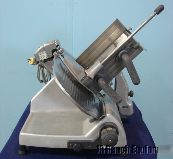 Hobart 2812 manual meat & cheese slicer with sharpener
