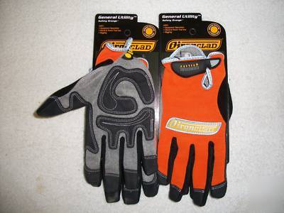 Iron clad general utility safety orange-mechanics glove