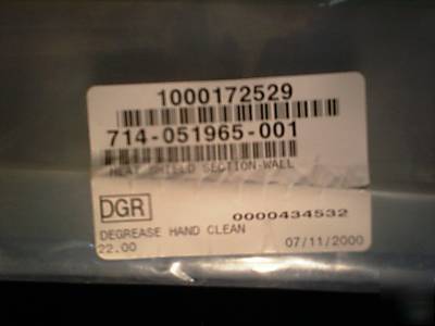 Lam research heat shield section - wall (lot of 8)