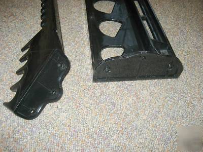 Lot of 5 golf club retail store display racks black