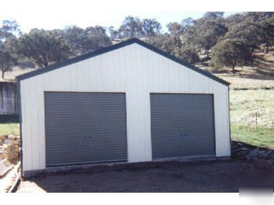 New 2 car garage- galvanized steel - metal building kit