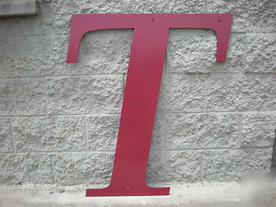 36 inch tall metal sign letters. combined shipping disc
