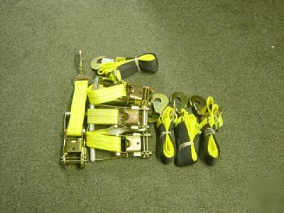 4 ratchet strap,tie down, axle straps, multi colors