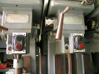 4 spindle allen mavdw no. 23 hand & power feed drill