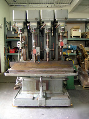 4 spindle allen mavdw no. 23 hand & power feed drill