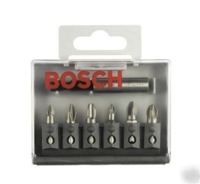 7 pc bosch screwdriver bit set, extra hard version