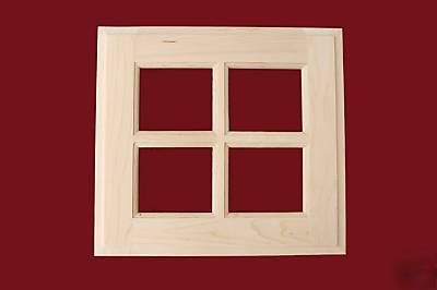 Custom maple raised panel & glass frame cabinet doors