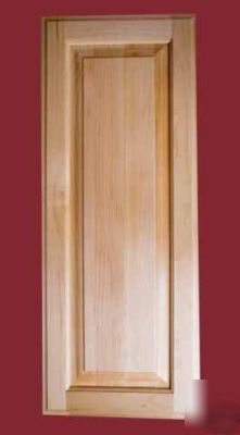 Custom maple raised panel & glass frame cabinet doors