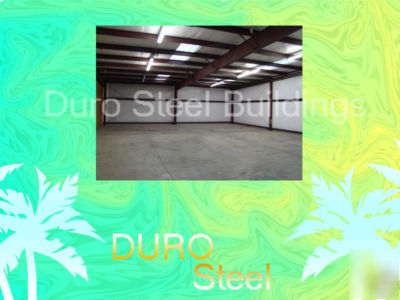 Duro steel workshop 25X40X10 metal pre-fab buildings