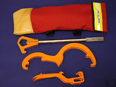 Firefighter hydrant/hose tool bag sav-a-jake 